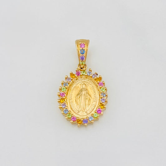 Dije Virgen Milagrosa 1.6g / 1.9cm Oro Amarillo 18K