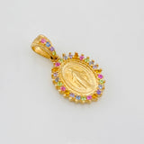 Dije Virgen Milagrosa 1.6g / 1.9cm Oro Amarillo 18K