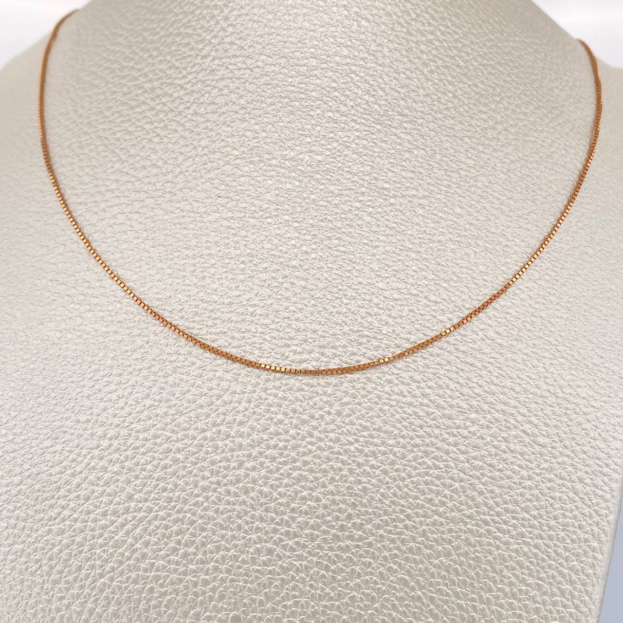 Cadena Veneciana 2.6gr / 42cm-47cm / Oro Rosa +3 18K +