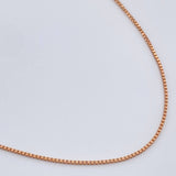 Cadena Veneciana 2.6gr / 42cm-47cm / Oro Rosa +3 18K +