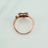 Anillo Corazon Devil 2.5gr / T6 3/4 / Tres Oros 18K &