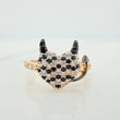 Anillo Corazon Devil 2.65gr / T6 3/4 / Tres Oros 18K &