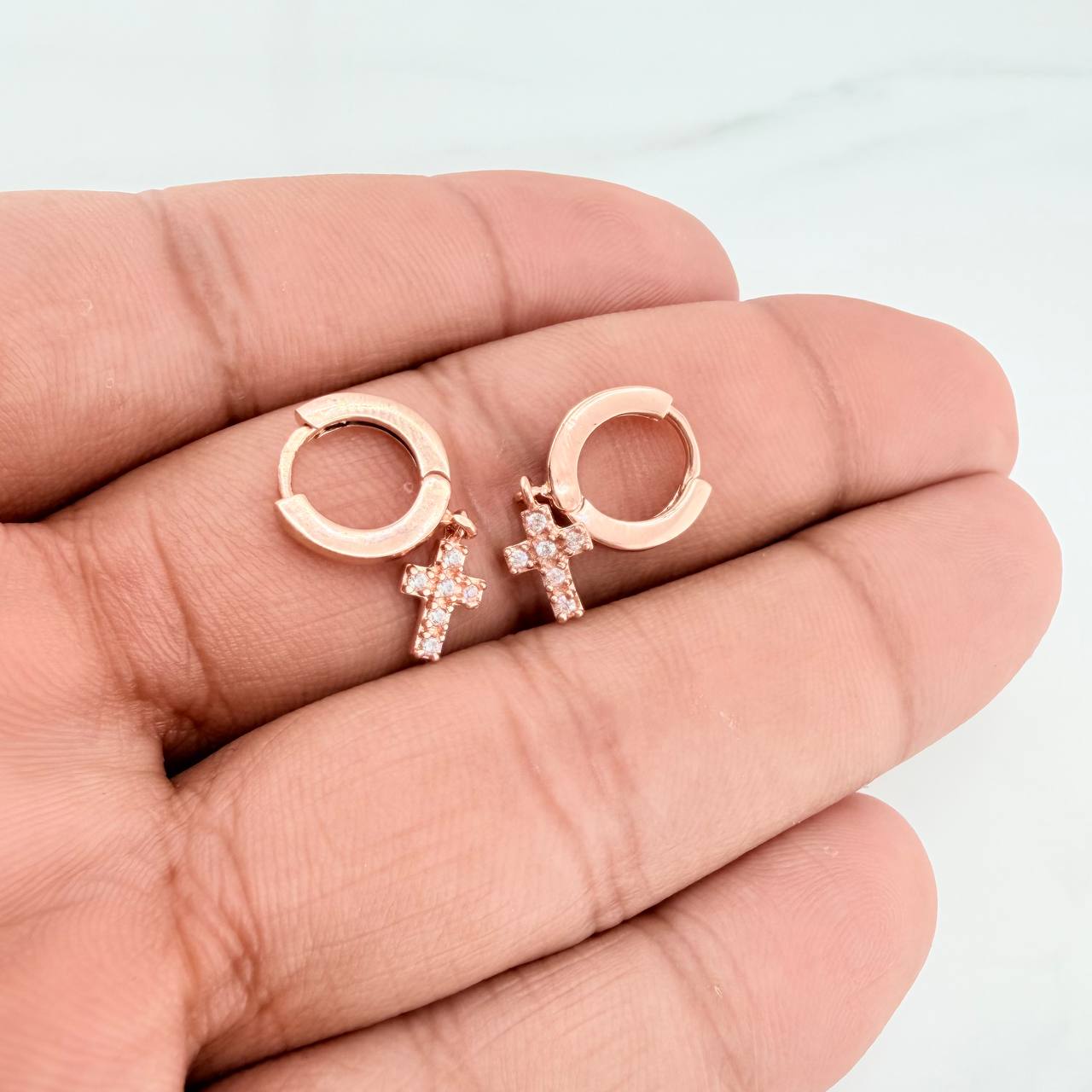 Candongas Redondas  3.2gr / 2.2cm / Oro Rosa 18K $