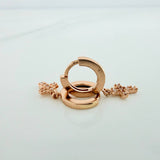 Candongas Redondas  3.2gr / 2.2cm / Oro Rosa 18K $