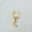 Piercing Earcuff Luna Colgante 0.9gr / 1.1cm / Oro Amarillo 18K $