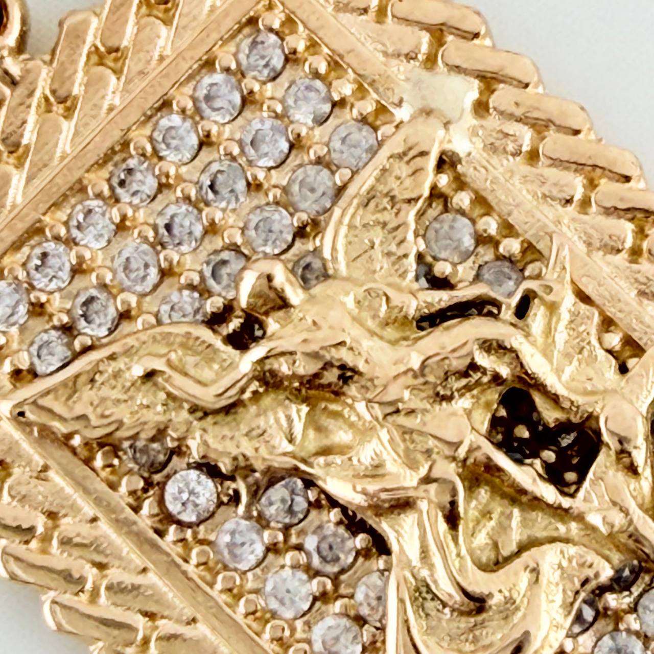 Dije Placa San Miguel 3.5gr / 3cm / Oro Amarillo 18K $