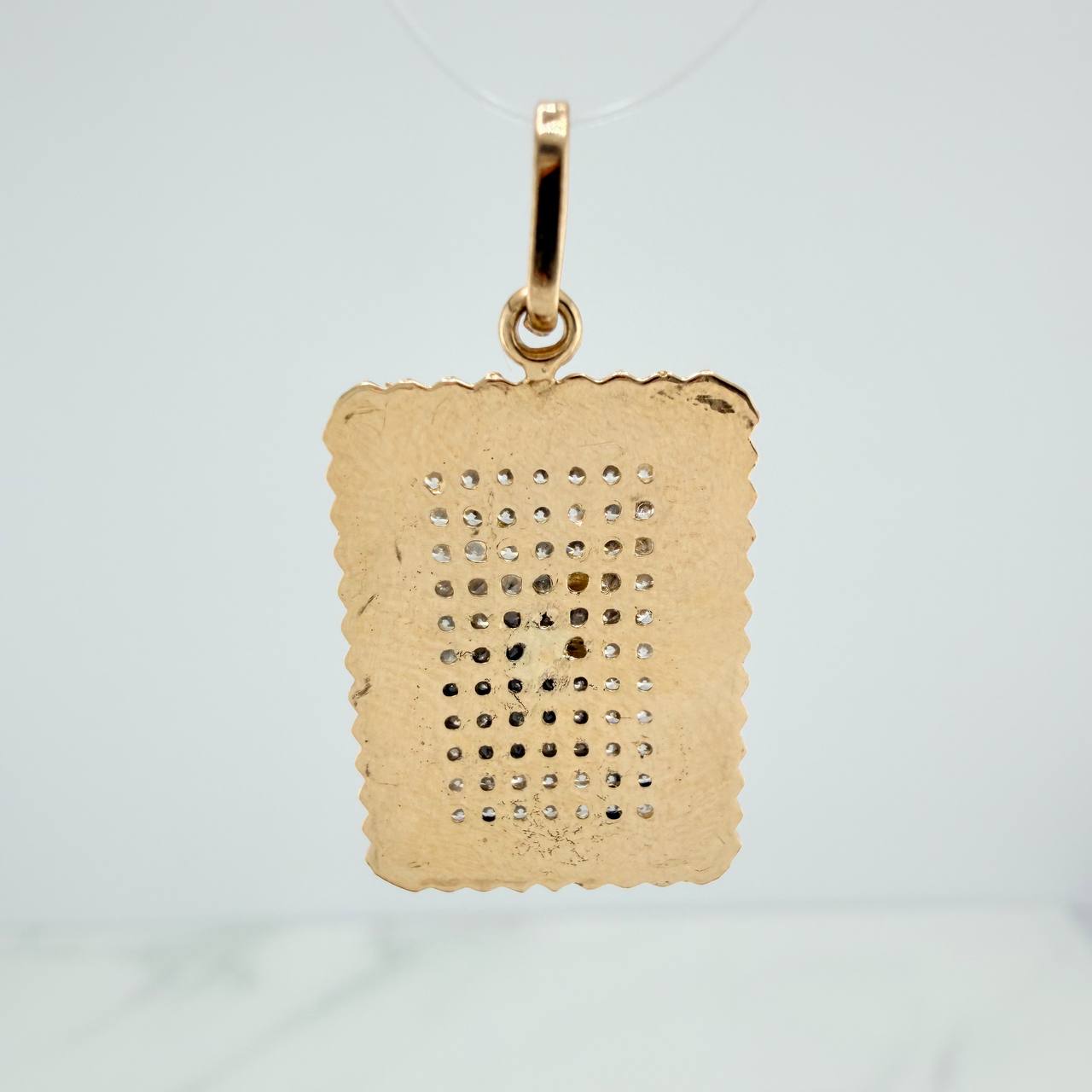 Dije Placa San Miguel 3.5gr / 3cm / Oro Amarillo 18K $