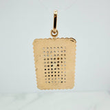 Dije Placa San Miguel 3.5gr / 3cm / Oro Amarillo 18K $