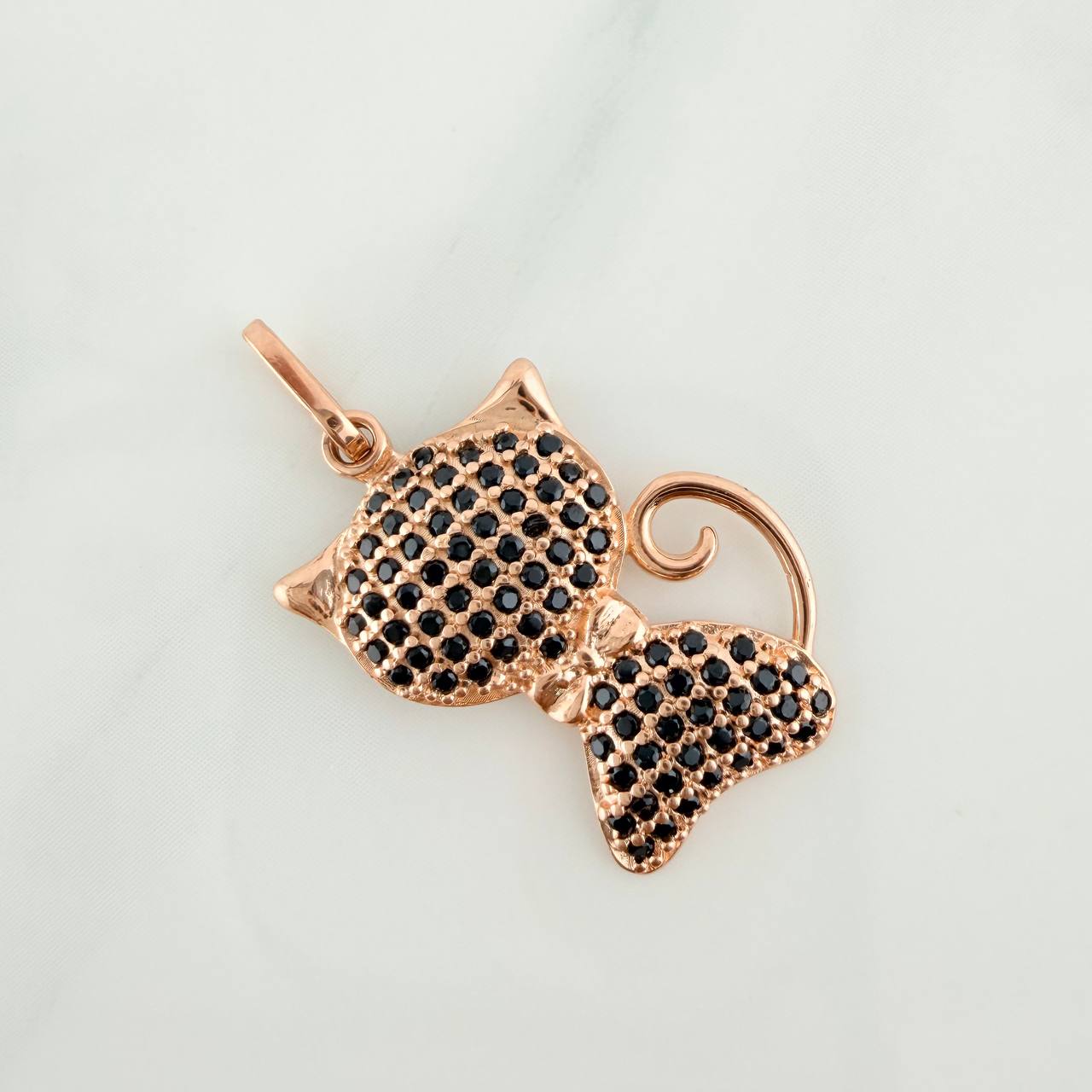 Dije Gato 2gr / 2.6cm / Oro Rosa 18K $