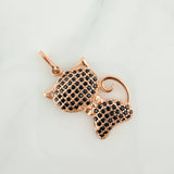 Dije Gato 2gr / 2.6cm / Oro Rosa 18K $