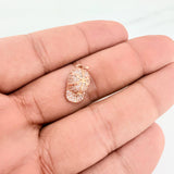 Dije Gorra NY 2.1gr / 2.1cm / Dos Oros Blanco Rosa 18K