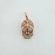 Dije Gorra NY 2.1gr / 2.1cm / Dos Oros Blanco Rosa 18K