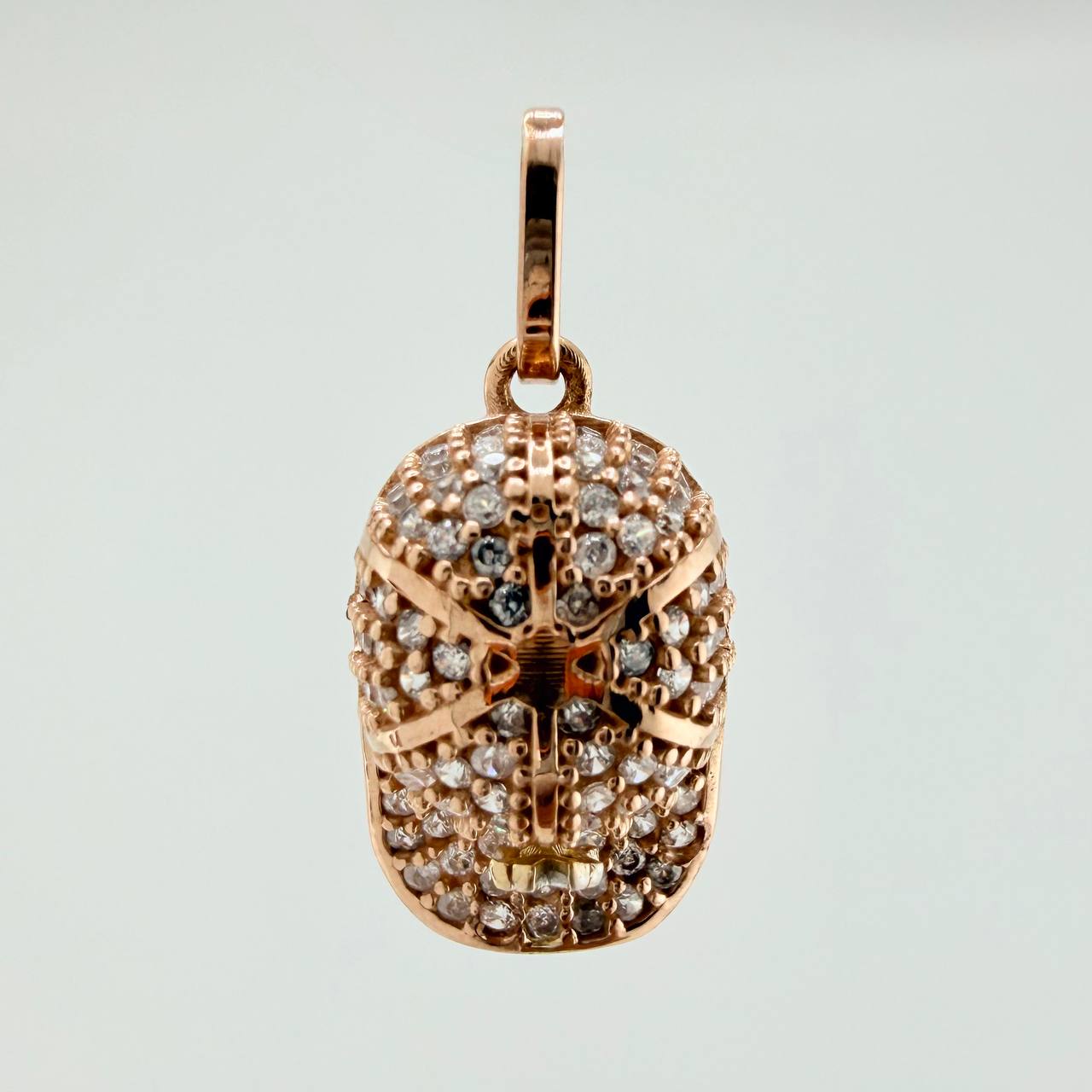 Dije Gorra NY 2.1gr / 2.1cm / Dos Oros Blanco Rosa 18K