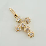 Dije Cruz Tupida 1.5gr / 2.5cm / Oro Amarillo 18K $