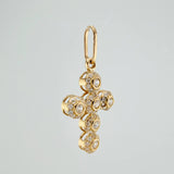 Dije Cruz Tupida 1.5gr / 2.5cm / Oro Amarillo 18K $