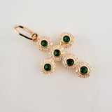 Dije Cruz Tupida 1.4gr / 2.5cm / Oro Amarillo 18K $