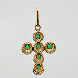 Dije Cruz Tupida 1.4gr / 2.5cm / Oro Amarillo 18K $