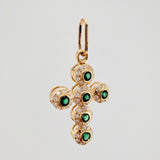 Dije Cruz Tupida 1.4gr / 2.5cm / Oro Amarillo 18K $