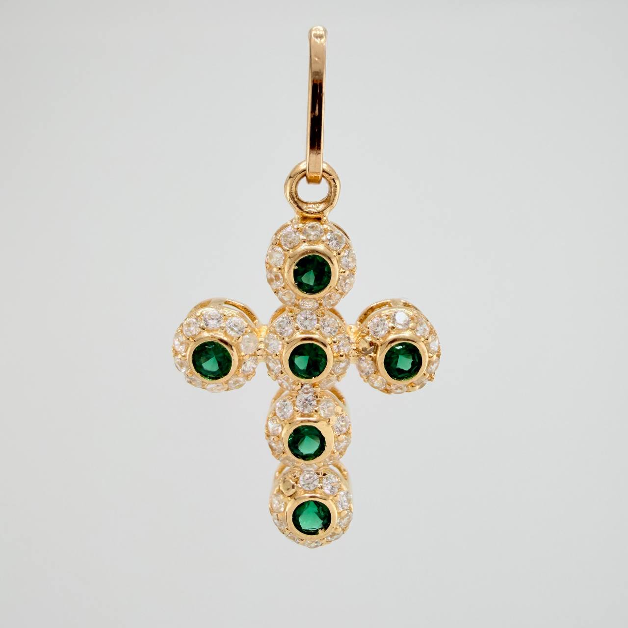 Dije Cruz Tupida 1.4gr / 2.5cm / Oro Amarillo 18K $