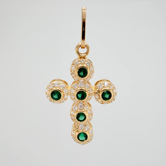 Dije Cruz Tupida 1.4gr / 2.5cm / Oro Amarillo 18K $