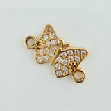 Herraje Mariposa 0.65gr / 1.3cm / Oro Amarillo 18K $