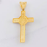 Dije Cruz Cristo San Benito 11.55g / 6.3cm Tres Oros 18K