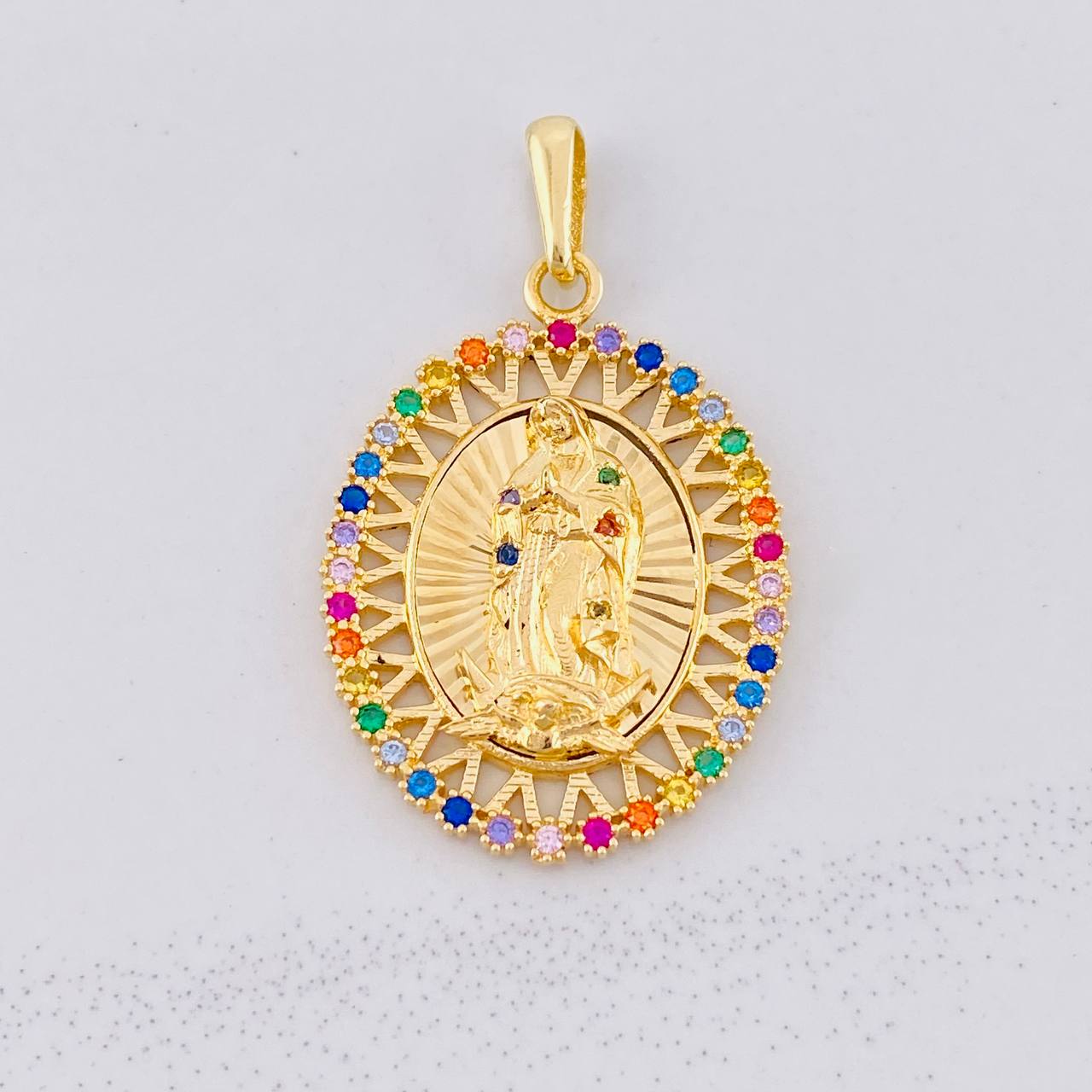 Dije Virgen de Guadalupe 5.05g / 3.5cm Oro Amarillo 18K