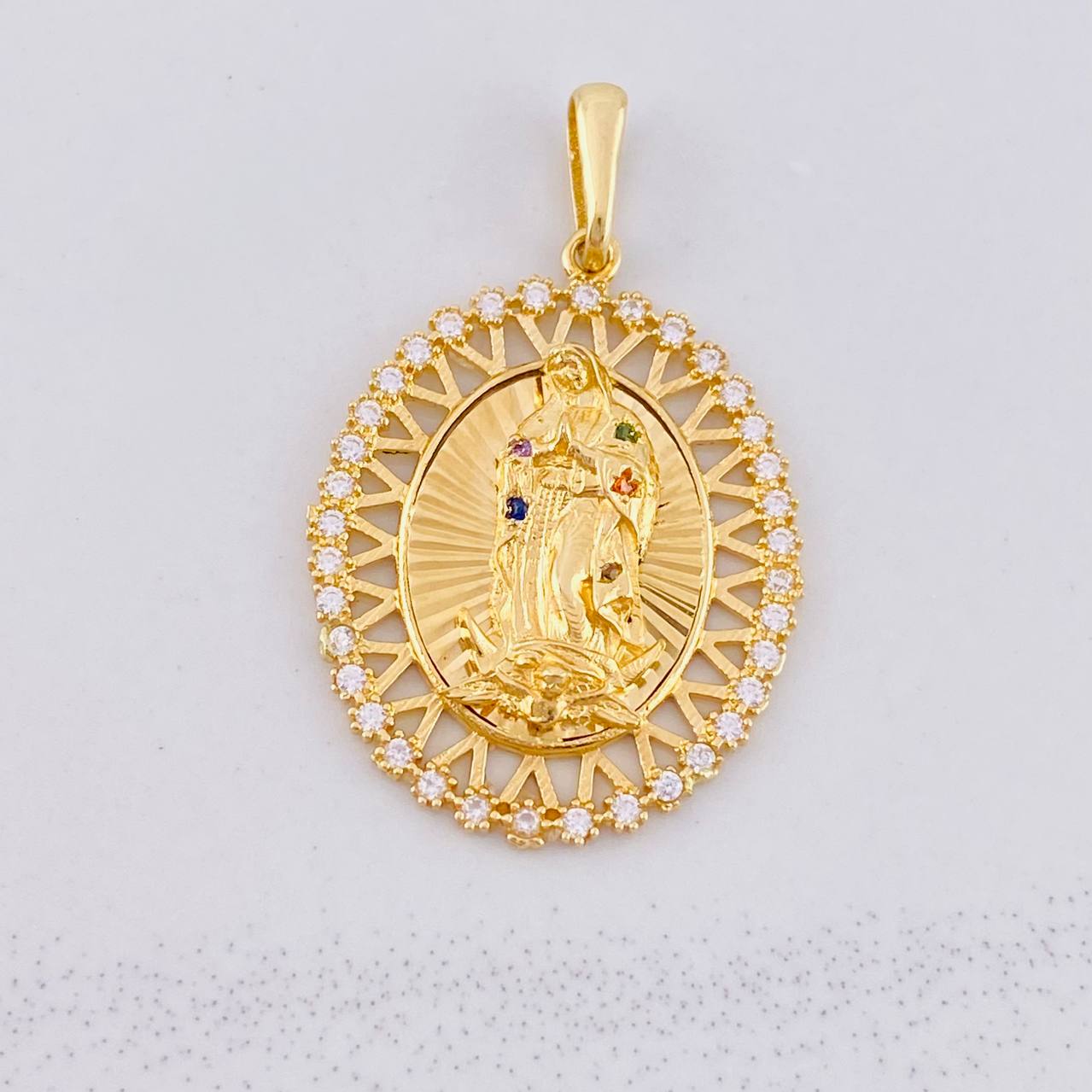 Dije Virgen de Guadalupe 3.85g / 3.3cm Oro Amarillo 18K