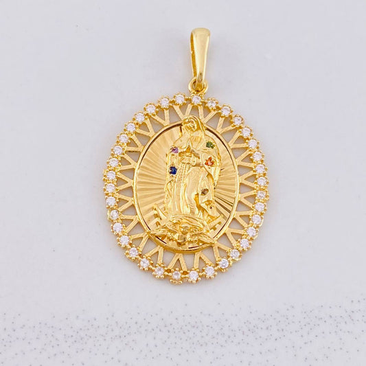 Dije Virgen de Guadalupe 3.85g / 3.3cm Oro Amarillo 18K