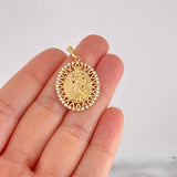 Dije Virgen de Guadalupe 3.85g / 3.3cm Oro Amarillo 18K