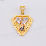 Dije Medalla San Miguel Árcangel 13.9g / 4.6cm Tres Oros 18K