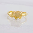 Anillo Elefante Diamantado 1g / T7 1/2 Oro Amarillo 18K