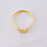 Anillo Mariposa Diamantada 0.75g / T6 Oro Amarillo 18K