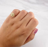 Anillo Circulo Corona 1g / T5 Oro Amarillo 18K