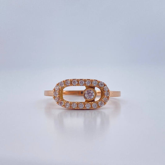 Anillo Niza 2.65gr / T8 / Oro Rosa 18K +
