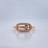 Anillo Niza 2.9gr / T6 3/4 / Oro Rosa Nac.Esp. 18K +