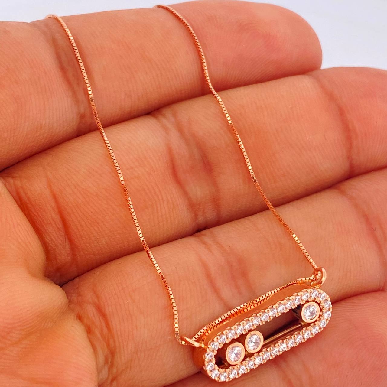 Cadena Niza 4.6gr / 45.3cm / Oro Rosa +3 18K +