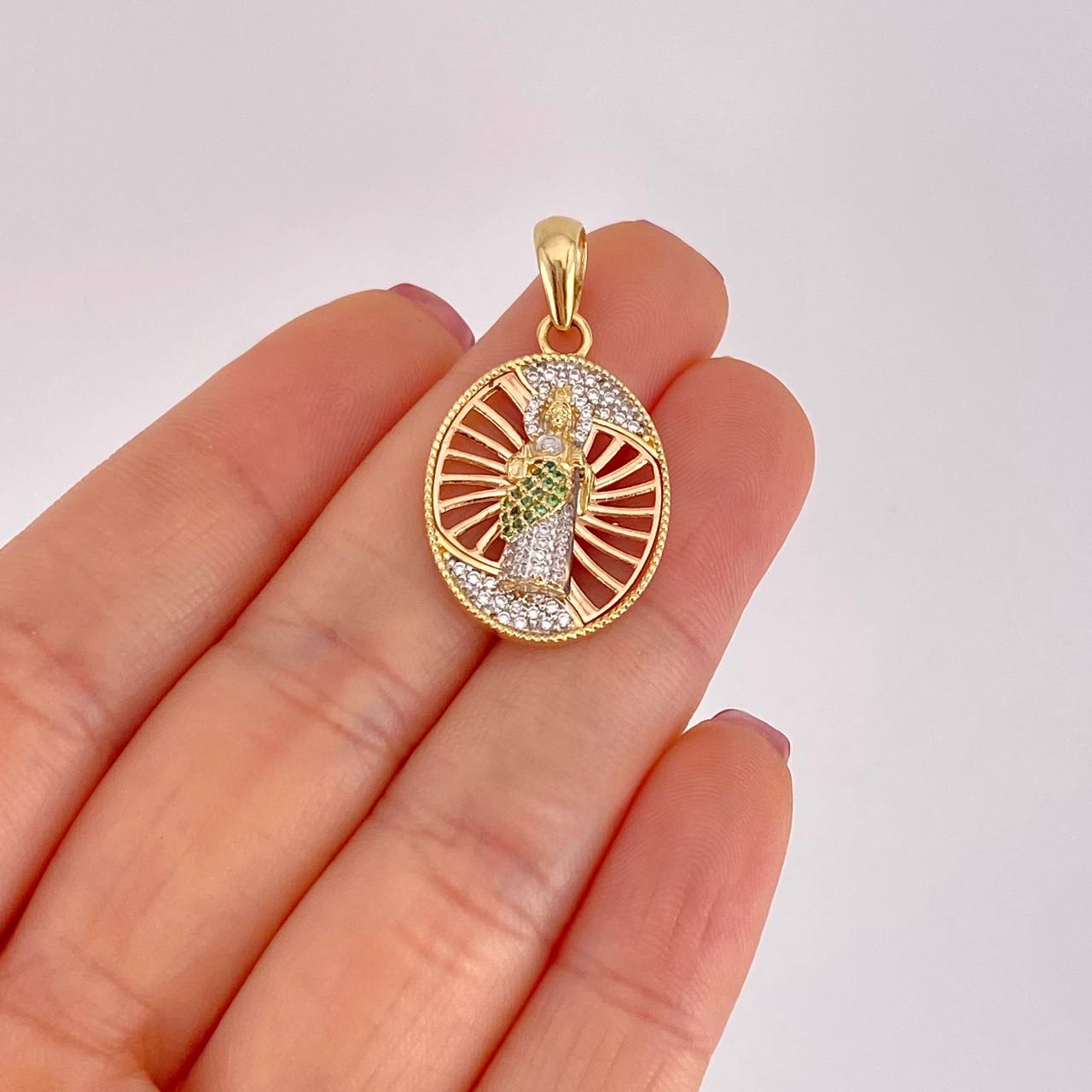 Dije San Judas 4.4g / 3.3cm Tres Oros 18K