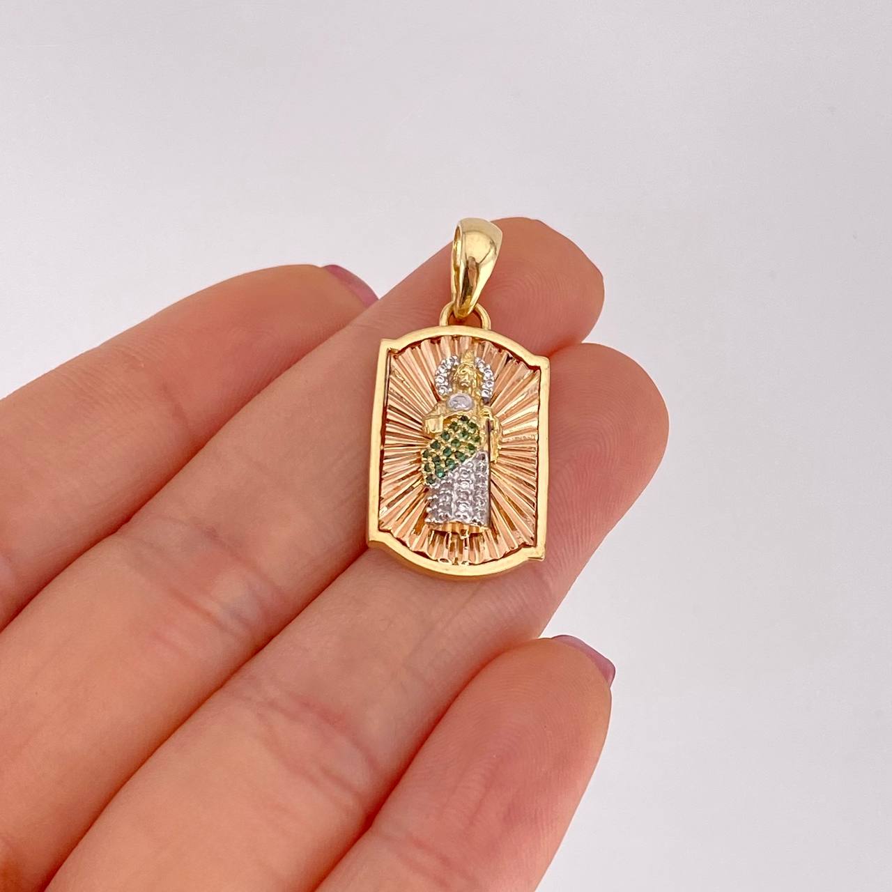 Dije Marco San Judas 4.9g / 3.2cm Tres Oros 18K
