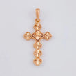 Dije Cruz Trebol 2.75g / 3.8cm Oro Rosa 18K