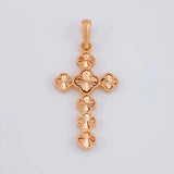 Dije Cruz Trebol 2.75g / 3.8cm Oro Rosa 18K