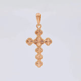 Dije Cruz Trebol 2.75g / 3.8cm Oro Rosa 18K