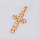 Dije Trebol Diamantado 2.65g / 3.9cm Oro Rosa 18K