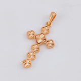 Dije Cruz Trebol 2.75g / 3.8cm Oro Rosa 18K
