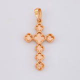 Dije Trebol Diamantado 2.65g / 3.9cm Oro Rosa 18K