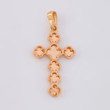 Dije Cruz Trebol 2.75g / 3.8cm Oro Rosa 18K