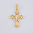 Dije Trebol Diamantado 2.45g / 3.3cm Oro Amarillo 18K