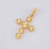 Dije Trebol Diamantado 2.45g / 3.3cm Oro Amarillo 18K