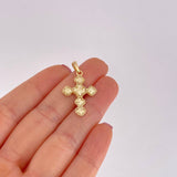 Dije Trebol Diamantado 2.45g / 3.3cm Oro Amarillo 18K