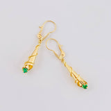 Candongas Lagrima Gota 1.45g / 3.6cm Oro Amarillo 18K